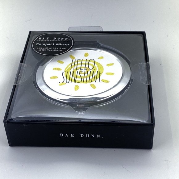 Rae Dunn Hello Sunshine Sun Compact Mirror - Picture 1 of 1